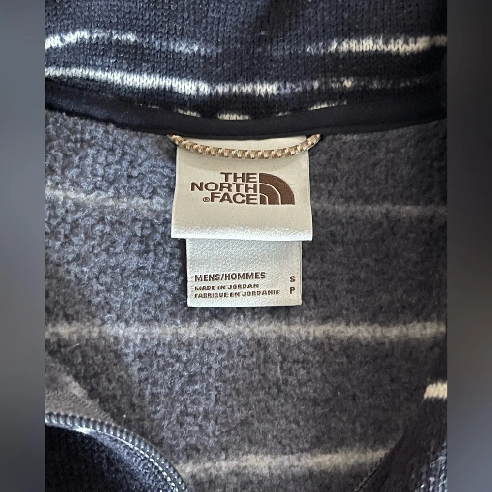 The North Face Printed Gordon Lyons 1/4 Zip Fleece Jacket Navy Men's small